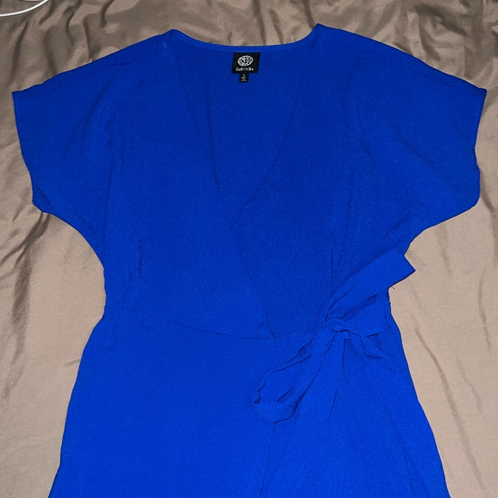 Blue kimono style dress